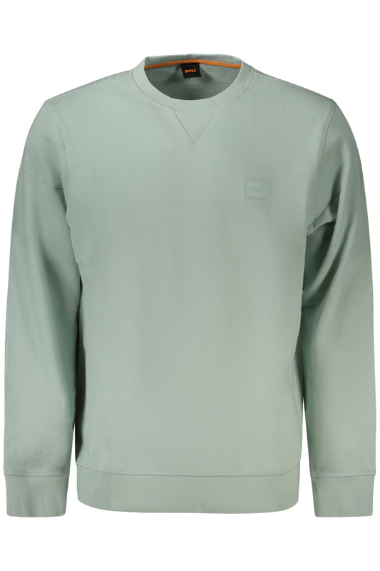 BOSS HUGO BOSS FELPA SENZA ZIP UOMO VERDE