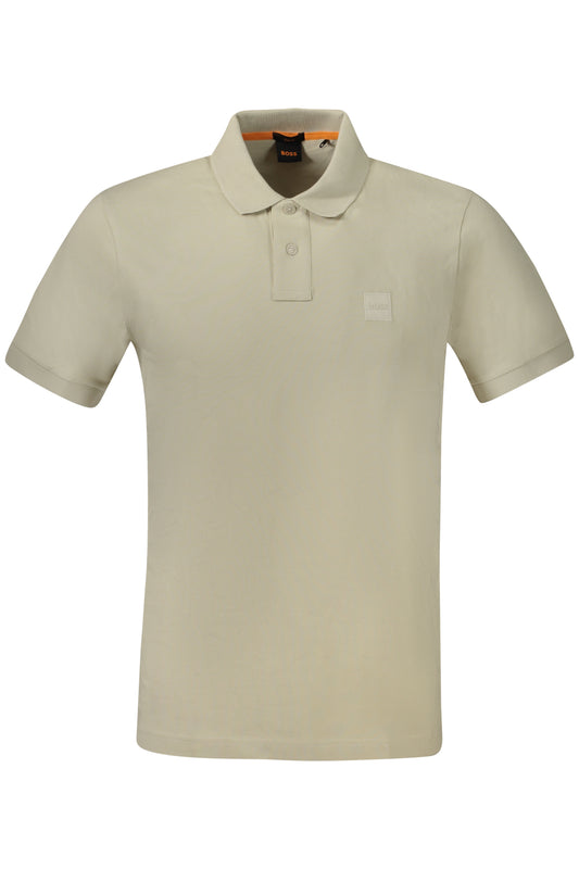 BOSS HUGO BOSS POLO MANICHE CORTE UOMO BEIGE