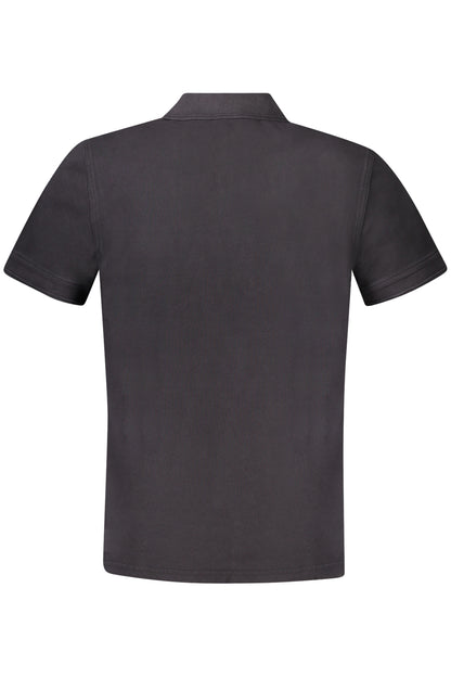 BOSS HUGO BOSS POLO MANICHE CORTE UOMO NERO