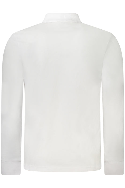 BOSS HUGO BOSS POLO MANICHE LUNGHE UOMO BIANCO