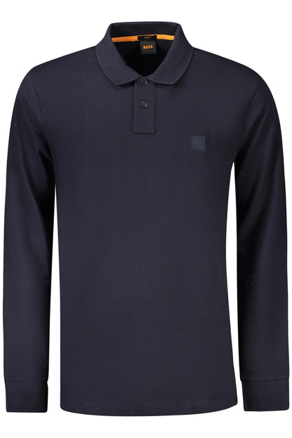 BOSS HUGO BOSS POLO MANICHE LUNGHE UOMO BLU