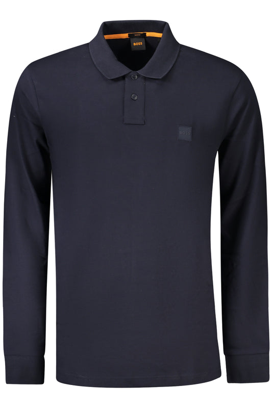 BOSS HUGO BOSS POLO MANICHE LUNGHE UOMO BLU