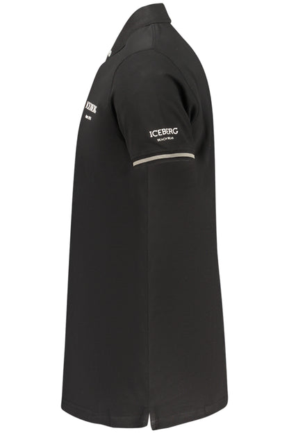 ICEBERG POLO MANICHE CORTE UOMO NERO