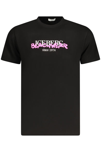 ICEBERG T-SHIRT MANICHE CORTE UOMO NERO
