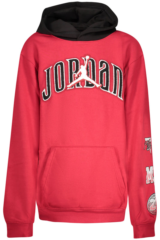 JORDAN FELPA SENZA ZIP BAMBINO ROSSO