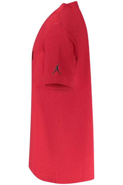 JORDAN T-SHIRT MANICHE CORTE BAMBINO ROSSO