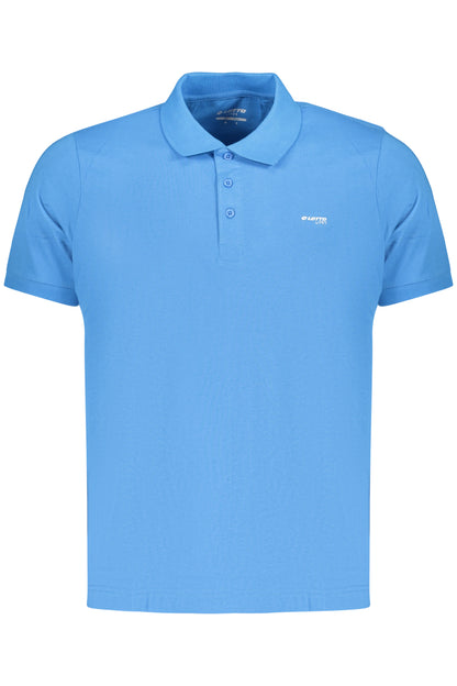 LOTTO POLO MANICHE CORTE UOMO AZZURRO