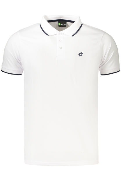 LOTTO POLO MANICHE CORTE UOMO BIANCO