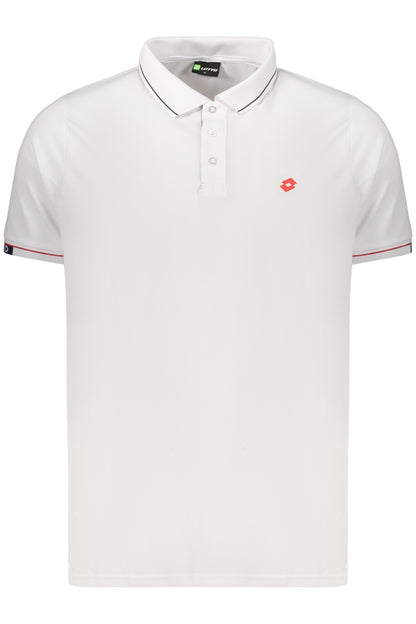 LOTTO POLO MANICHE CORTE UOMO BIANCO