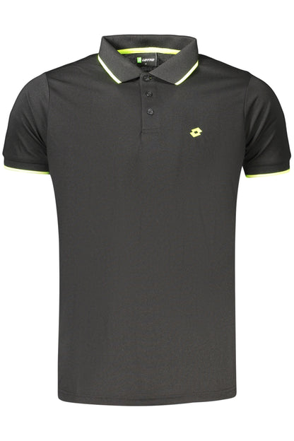 LOTTO POLO MANICHE CORTE UOMO NERO