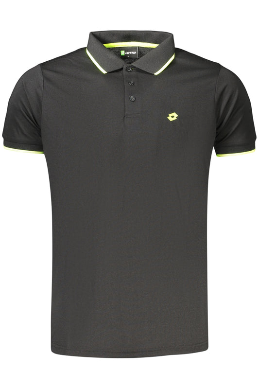 LOTTO POLO MANICHE CORTE UOMO NERO