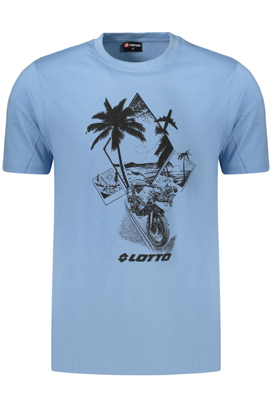 LOTTO T-SHIRT MANICHE CORTE UOMO AZZURRO