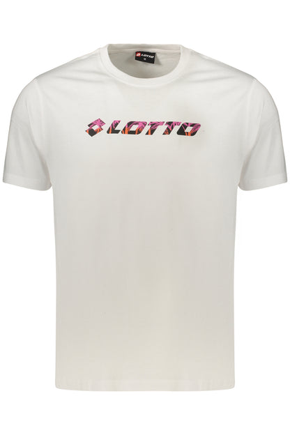 LOTTO T-SHIRT MANICHE CORTE UOMO BIANCO