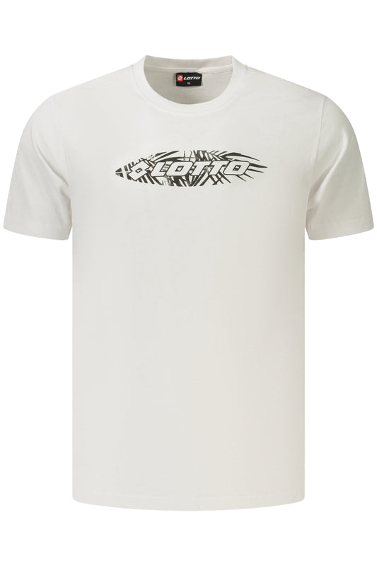 LOTTO T-SHIRT MANICHE CORTE UOMO BIANCO