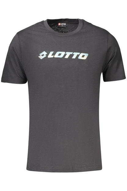 LOTTO T-SHIRT MANICHE CORTE UOMO NERO