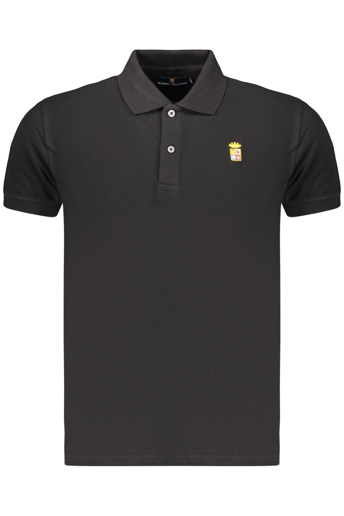 MARINA MILITARE POLO MANICHE CORTE UOMO NERO