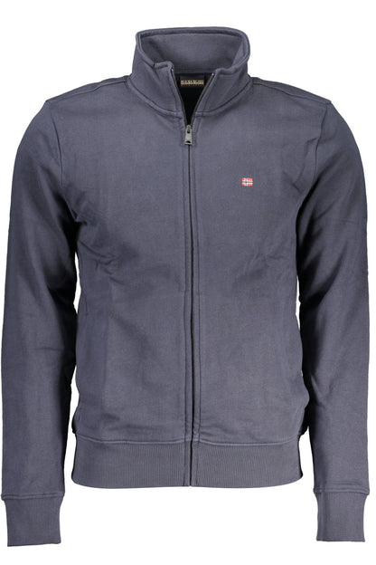 NAPAPIJRI FELPA CON ZIP UOMO BLU