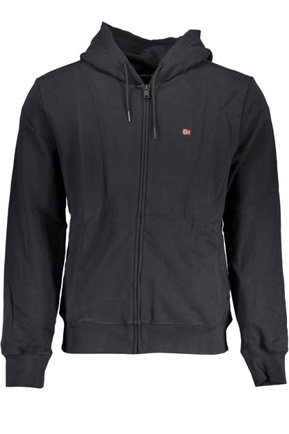 NAPAPIJRI FELPA CON ZIP UOMO NERO