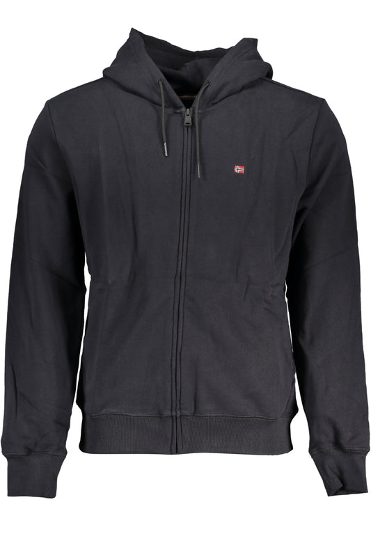 NAPAPIJRI FELPA CON ZIP UOMO NERO