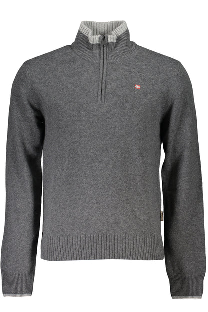 NAPAPIJRI MAGLIONE UOMO GRIGIO