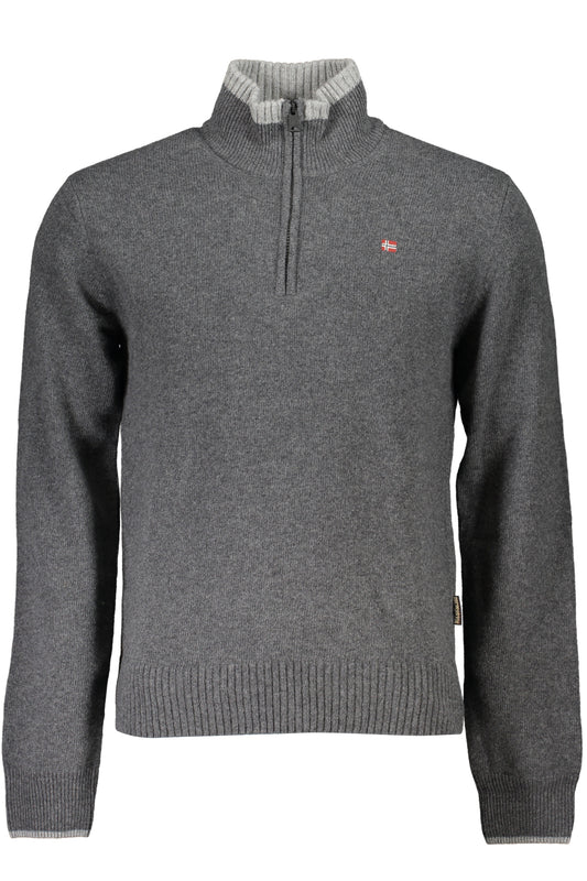 NAPAPIJRI MAGLIONE UOMO GRIGIO