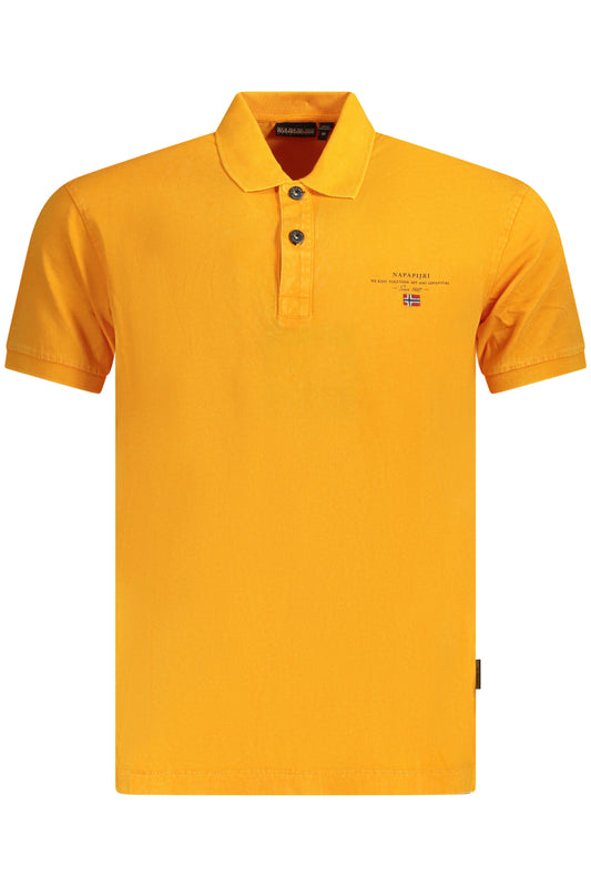 NAPAPIJRI POLO MANICHE CORTE UOMO ARANCIO