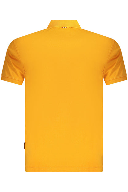 NAPAPIJRI POLO MANICHE CORTE UOMO ARANCIO