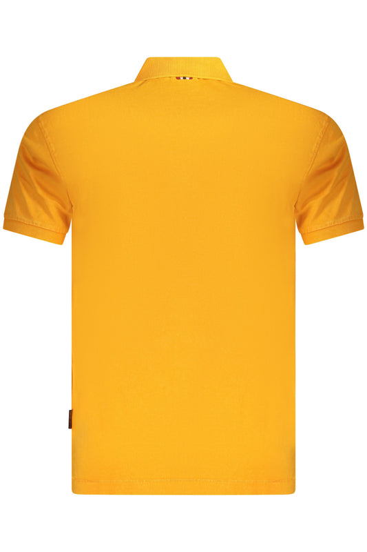 NAPAPIJRI POLO MANICHE CORTE UOMO ARANCIO