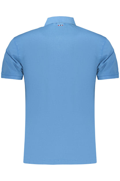 NAPAPIJRI POLO MANICHE CORTE UOMO AZZURRO