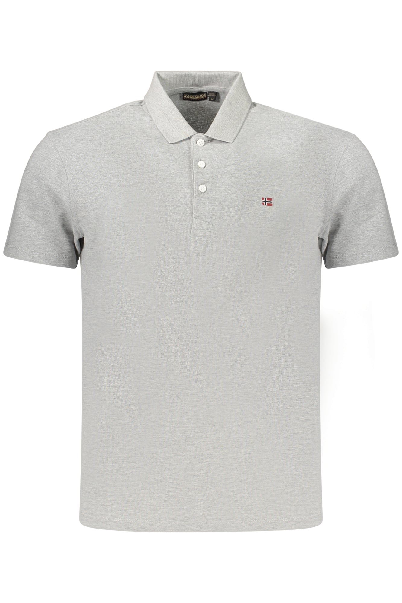 NAPAPIJRI POLO MANICHE CORTE UOMO GRIGIO