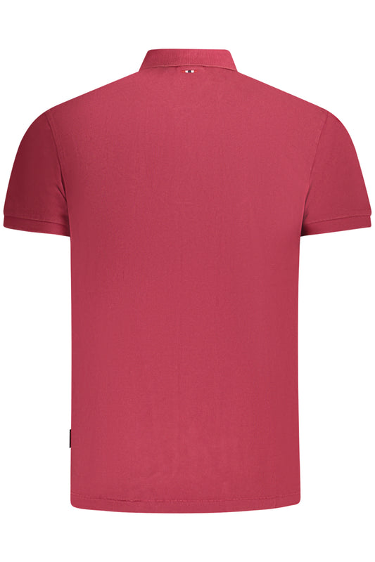 NAPAPIJRI POLO MANICHE CORTE UOMO ROSSO