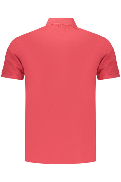 NAPAPIJRI POLO MANICHE CORTE UOMO ROSSO