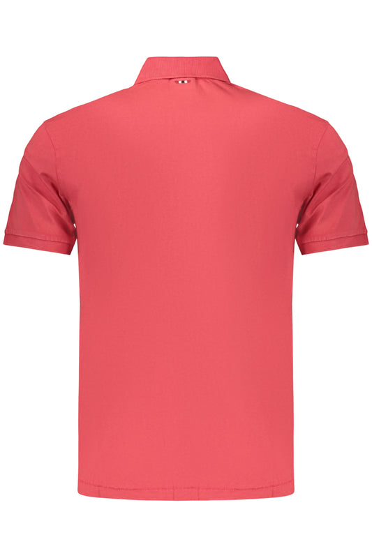 NAPAPIJRI POLO MANICHE CORTE UOMO ROSSO
