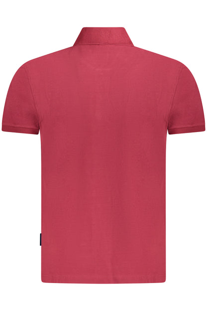 NAPAPIJRI POLO MANICHE CORTE UOMO ROSSO