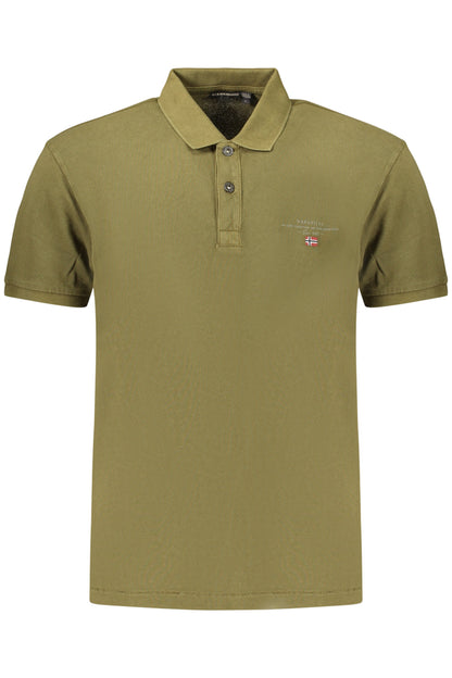 NAPAPIJRI POLO MANICHE CORTE UOMO VERDE