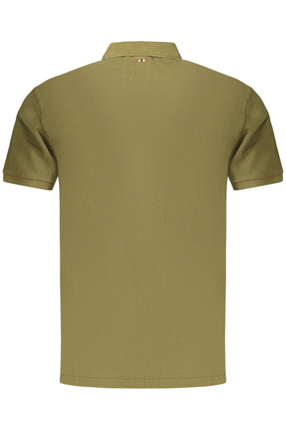 NAPAPIJRI POLO MANICHE CORTE UOMO VERDE