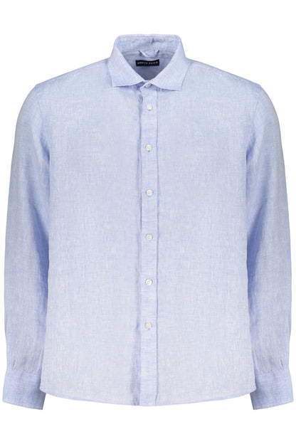 NORTH SAILS CAMICIA MANICHE CORTE UOMO AZZURRO
