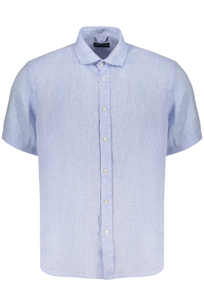 NORTH SAILS CAMICIA MANICHE CORTE UOMO AZZURRO