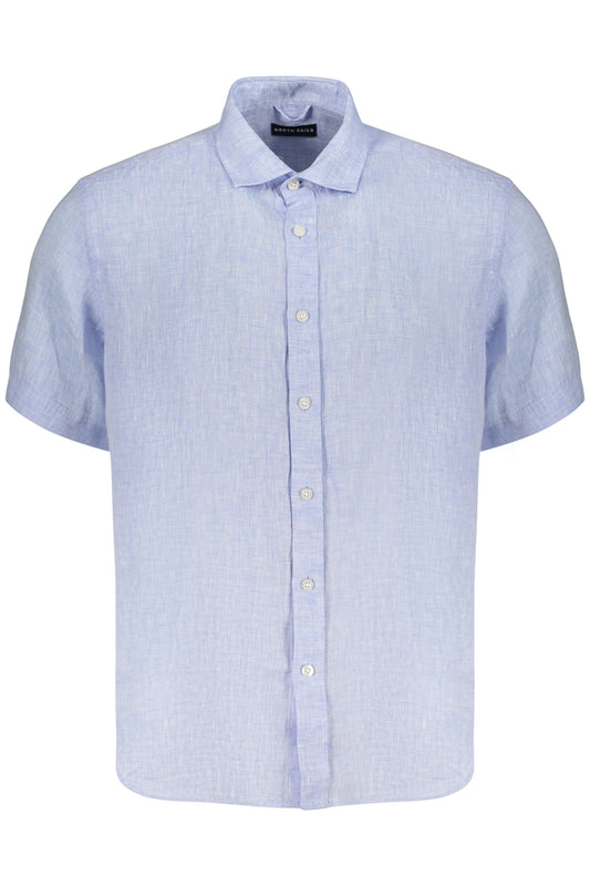 NORTH SAILS CAMICIA MANICHE CORTE UOMO AZZURRO