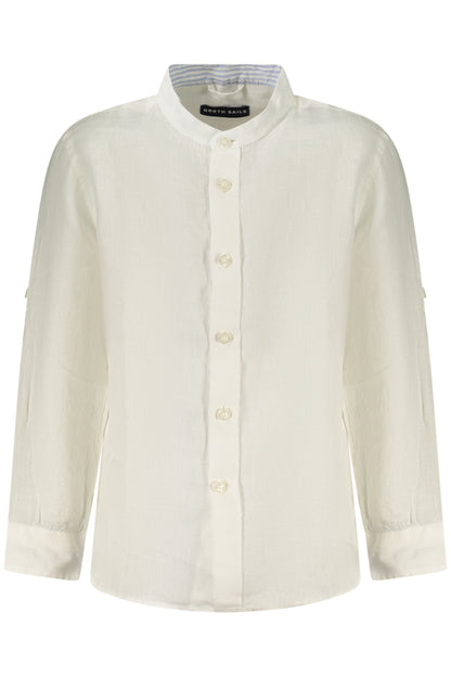 NORTH SAILS CAMICIA MANICHE LUNGHE BAMBINO BIANCO