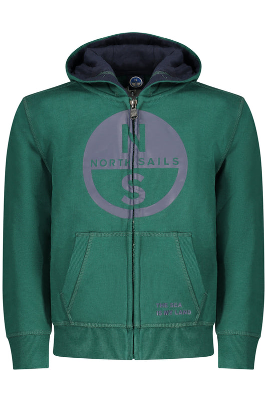 NORTH SAILS FELPA CON ZIP BAMBINO VERDE