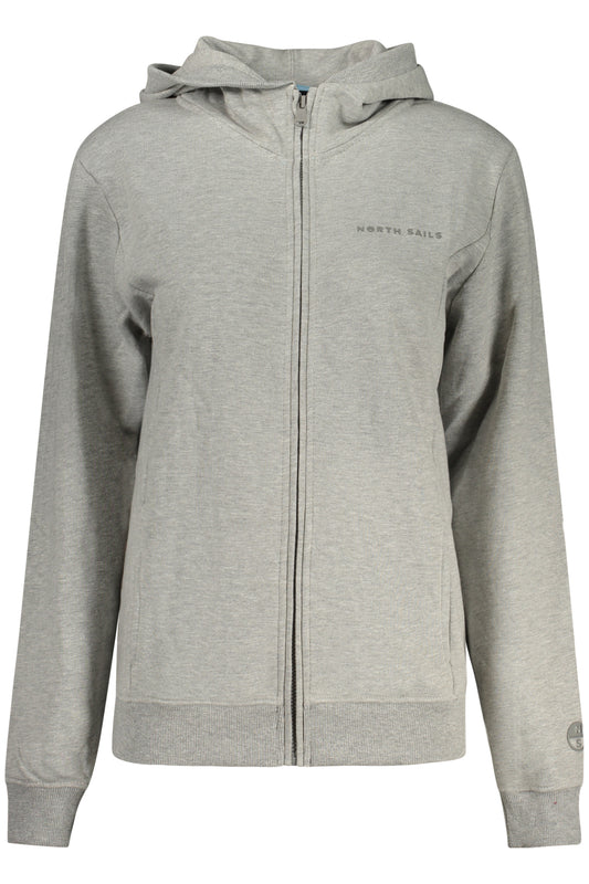 NORTH SAILS FELPA CON ZIP DONNA GRIGIO