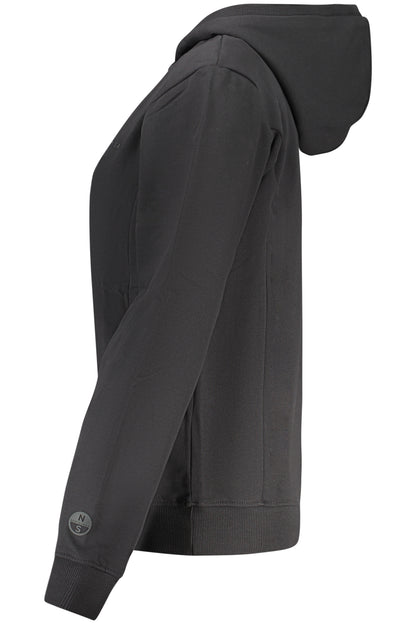 NORTH SAILS FELPA CON ZIP DONNA NERO