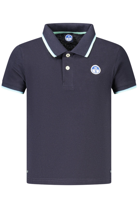 NORTH SAILS POLO MANICHE CORTE BAMBINO BLU