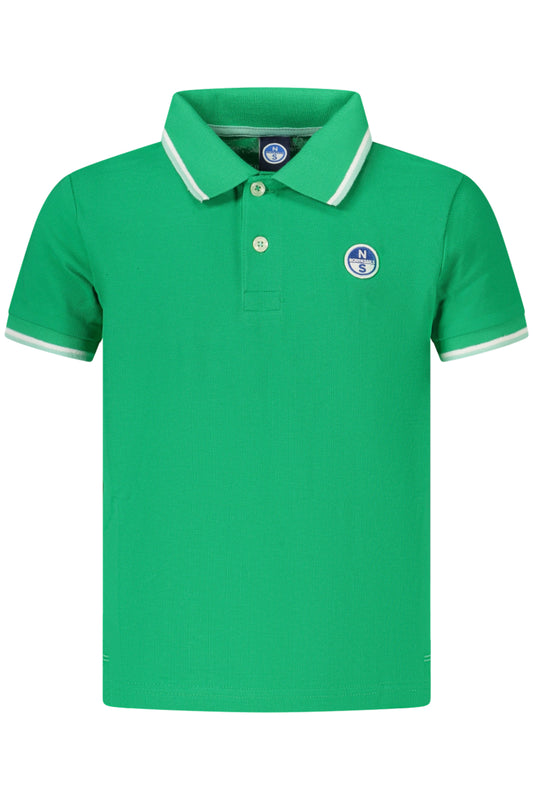NORTH SAILS POLO MANICHE CORTE BAMBINO VERDE