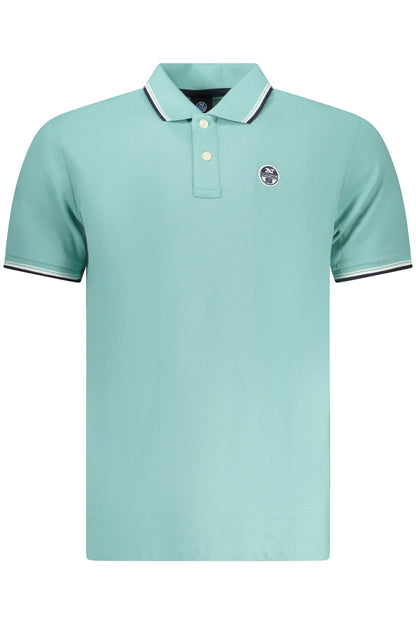 NORTH SAILS POLO MANICHE CORTE UOMO AZZURRO