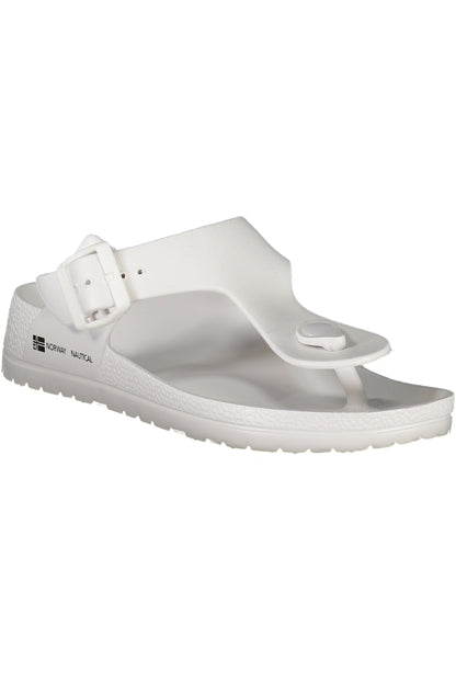 NORWAY 1963 CALZATURA CIABATTA DONNA BIANCO