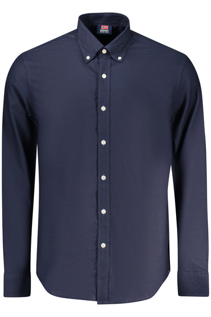 NORWAY 1963 CAMICIA MANICHE LUNGHE UOMO BLU