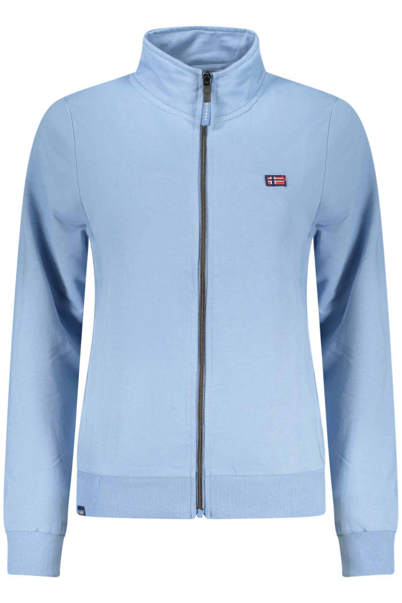NORWAY 1963 FELPA CON ZIP DONNA AZZURRO
