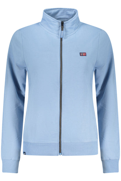 NORWAY 1963 FELPA CON ZIP DONNA AZZURRO